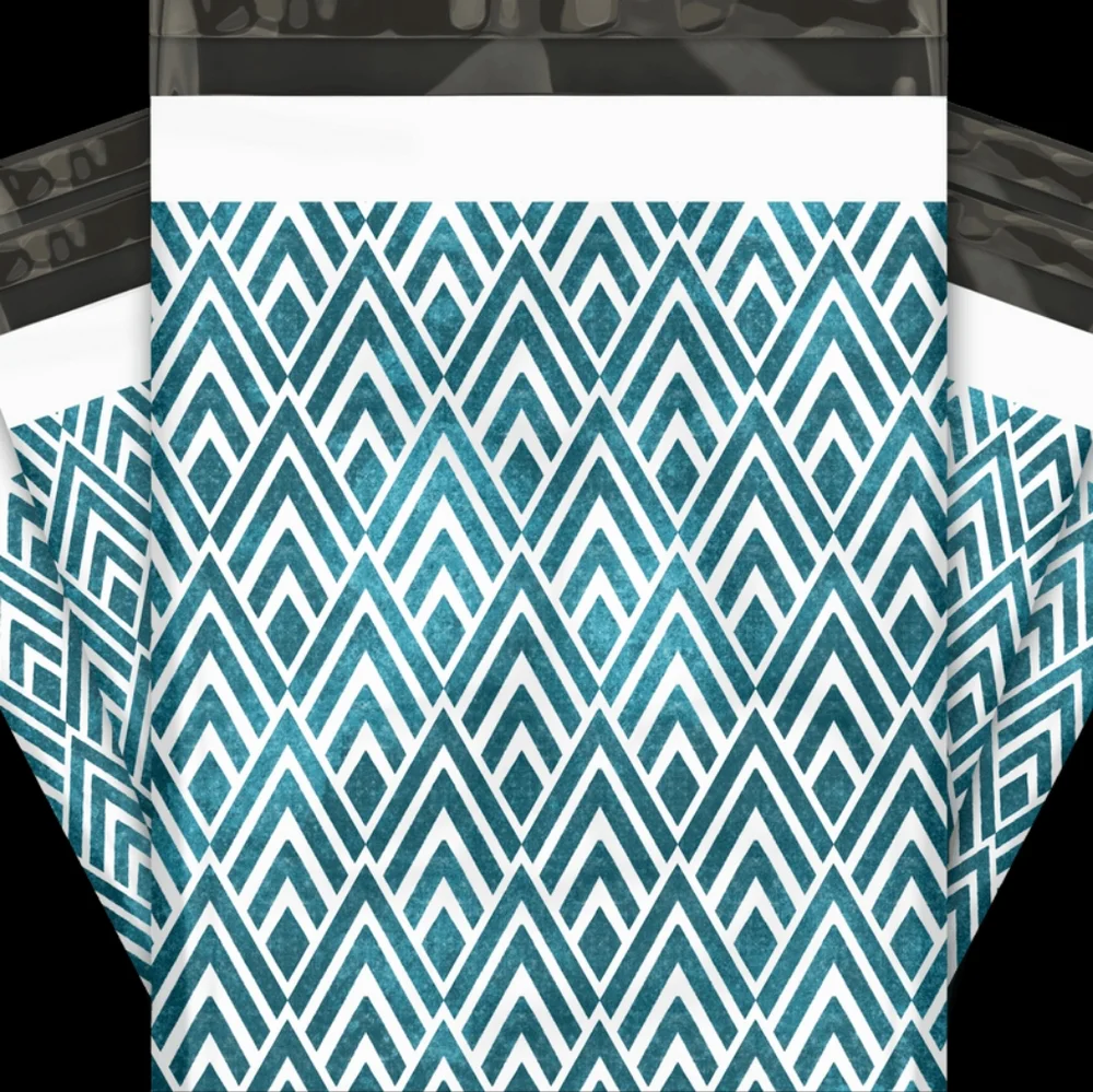 10 ct Geometric designer poly mailers